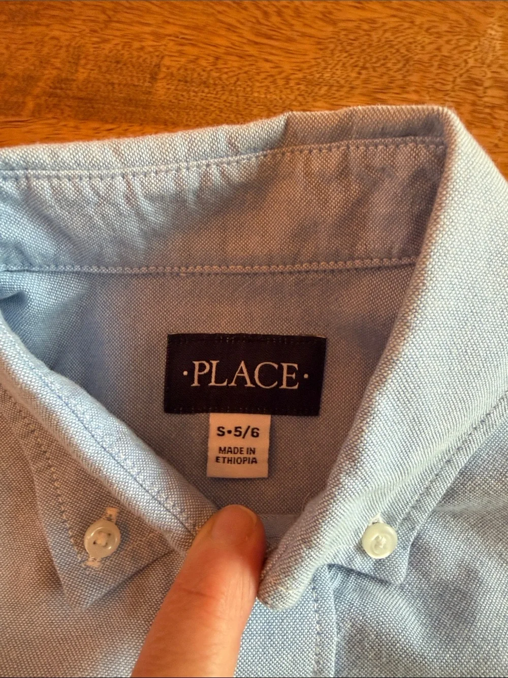 The Children's Place Light Blue Button-Down Shirt